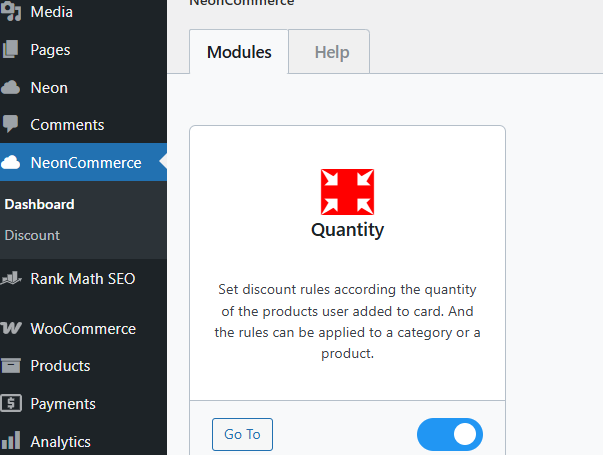 enable/disable discount